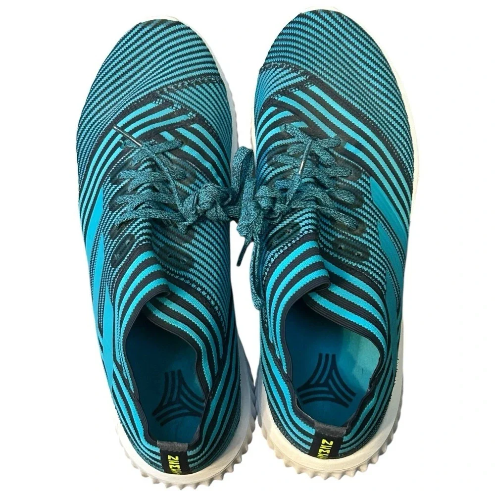 Adidas Mens Nemeziz Tango 17.1 Indoor Soccer Shoes Blue Black Stripe Size 10